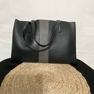 Vince Camuto Vegan Leather black / grey Shoulder tote bag